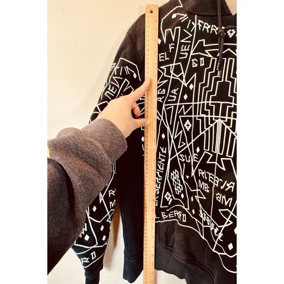 Marcelo Burlon RARE County of Milan Artistic Hooded Sweatshirt Small Men's - Picture 6 of 9